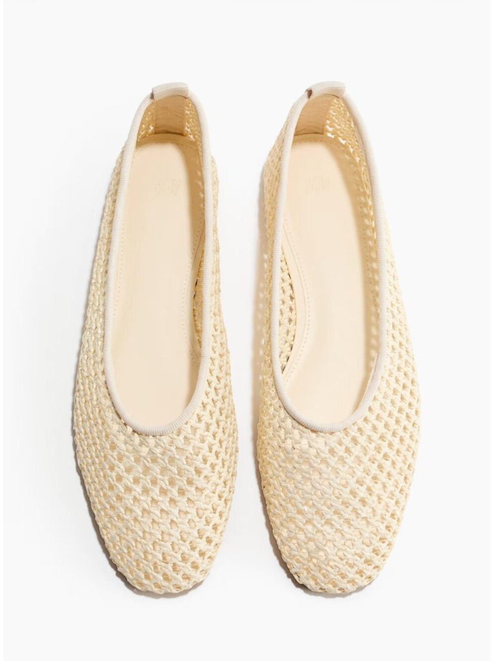H&M Braided Flats Cream